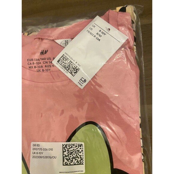 H&M Disney 3 Pack Printed Jersey Tops - 8/10 (8-10Y) - Picture 3 of 4